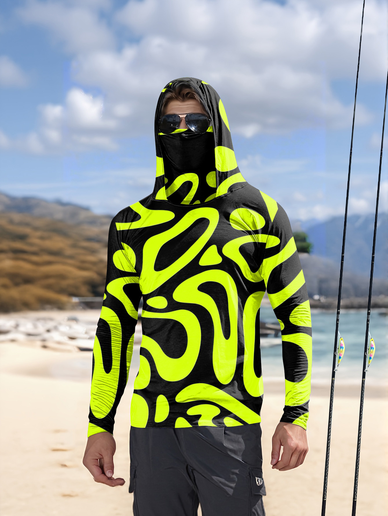 Summer Clothing Trends - 2026年夏新作 メンズ長袖シャツ 3Dパターンプリント スポーティー＆カジュアルウェア 快適で柔らかい