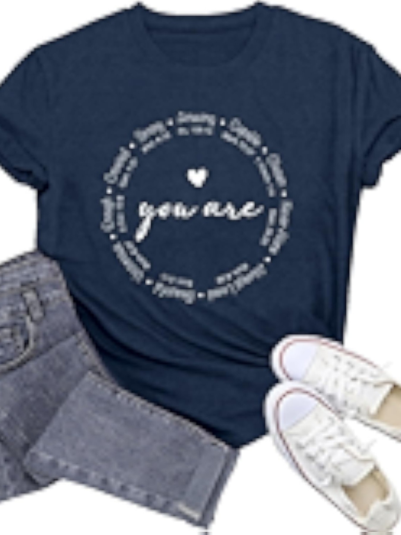 プラスサイズの女性用半袖Tシャツ You Are Loved - Summer Loving Clothing のレビューと価格