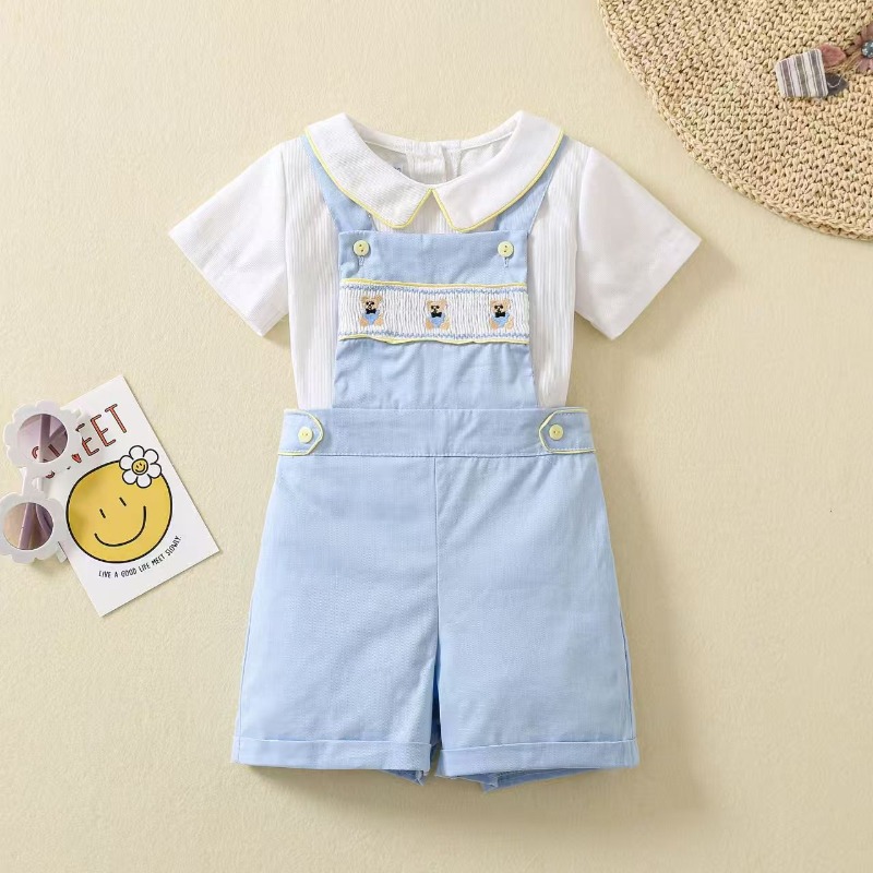 男の子用半袖コットンスーツ,新生児用夏服,子供用ブティック服 - Summer Clothing In Spanish のレビューと価格