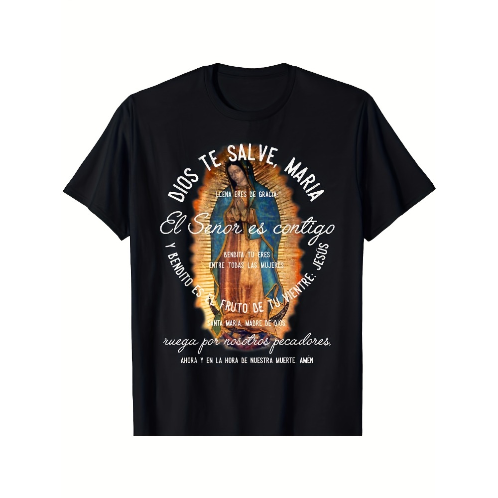「グアダルーペの聖母」カトリックTシャツ - スペイン語の「 - Summer Clothing In Spanish のレビューと価格