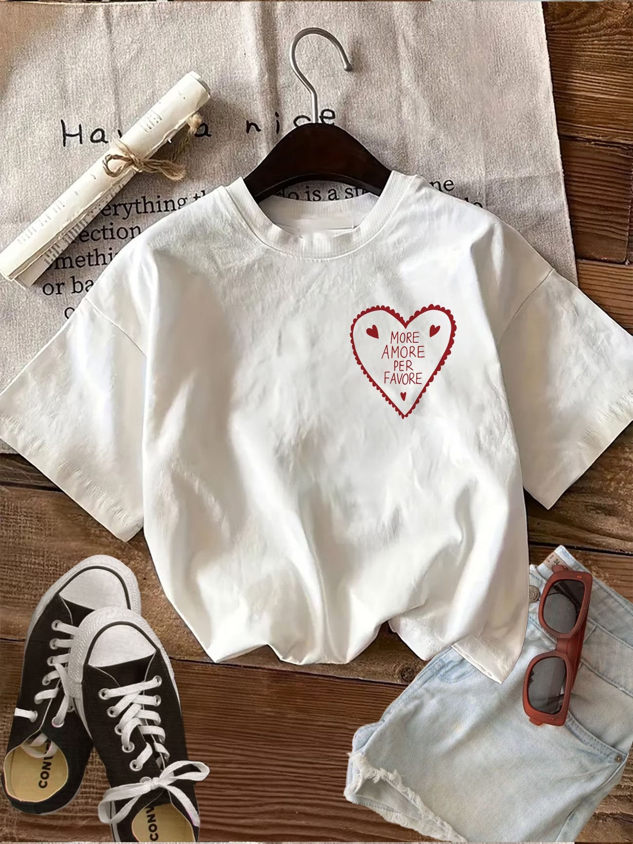 More Amor Por Favor レディース Tシャツ - Summer Clothing In Spanish のレビューと価格