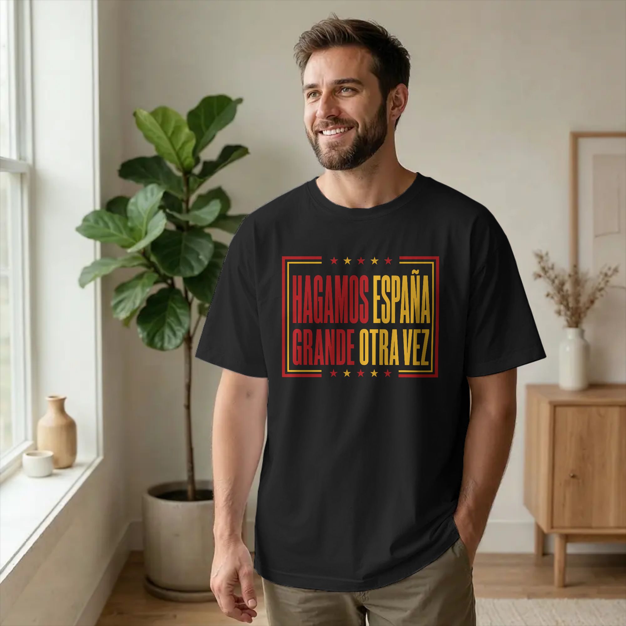 メンズTシャツ スペインを再び偉大に スペイン愛国心 100 - Summer Clothing In Spanish のレビューと価格