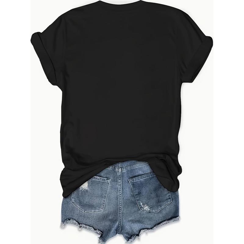 面白い言葉プリントクルーネックTシャツ、春と夏のカジュアル半 - Summer Clothing Words のレビューと価格