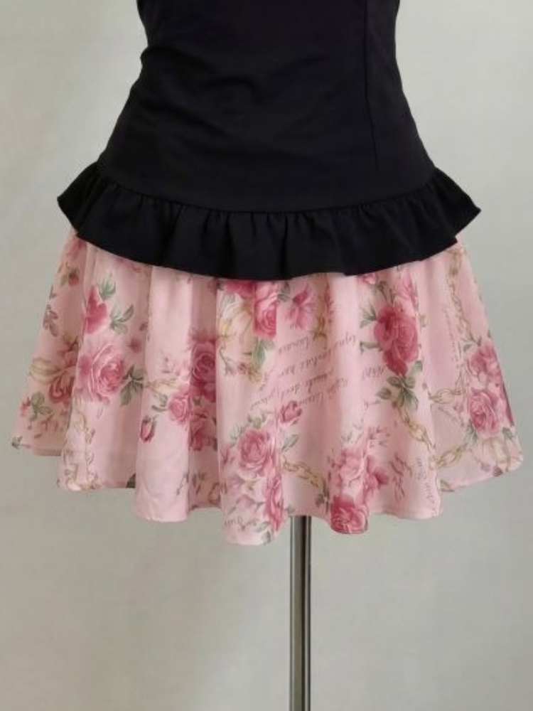 レディース甘い花柄プリントツーピースセット フェアリーボウス - Summer Clothing Accessories のレビューと価格