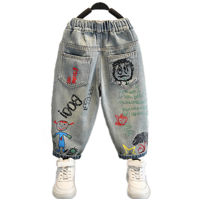 男の子のジーンズ子供のための子供服 2-10 歳子供のズボン - Summer Clothing Drawing For Kids のレビューと価格
