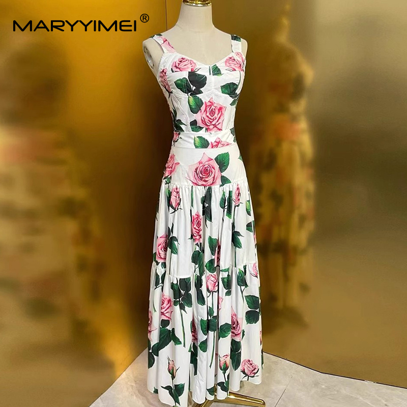 MARYYIMEI 花柄プリーツスプライシングファッションス - Summer Clothing Accessories のレビューと価格