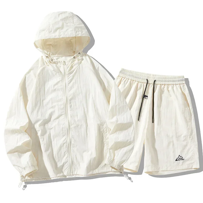 アイスシルク屋外日焼け止め服セット帽子薄くて通気性のある速乾 - Summer Clothing Sets Women のレビューと価格