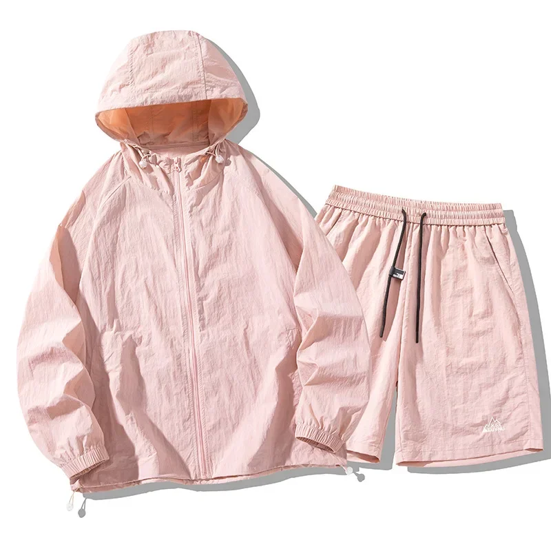 アイスシルク屋外日焼け止め服セット帽子薄くて通気性のある速乾 - Summer Clothing Sets Women のレビューと価格