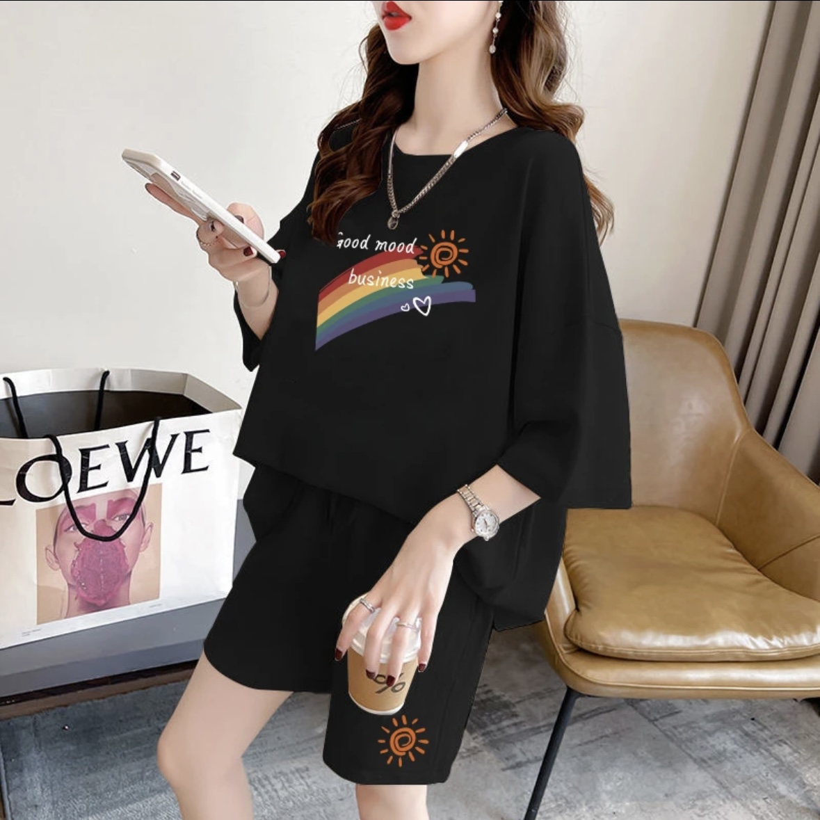 ファッションレディースサマーショートパンツセット、スポーツウ - Summer Clothing Sets Women のレビューと価格
