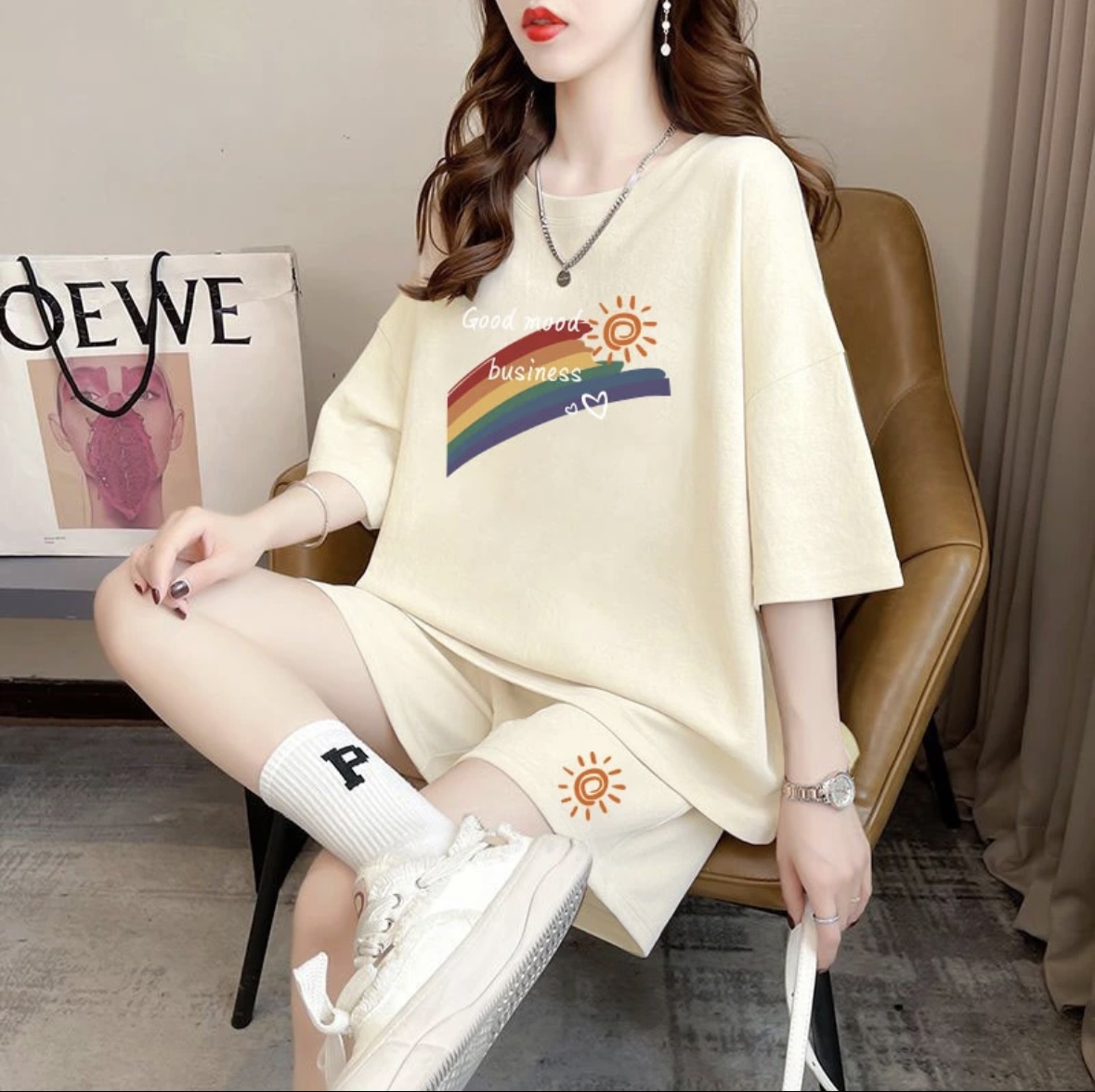 ファッションレディースサマーショートパンツセット、スポーツウ - Summer Clothing Sets Women のレビューと価格
